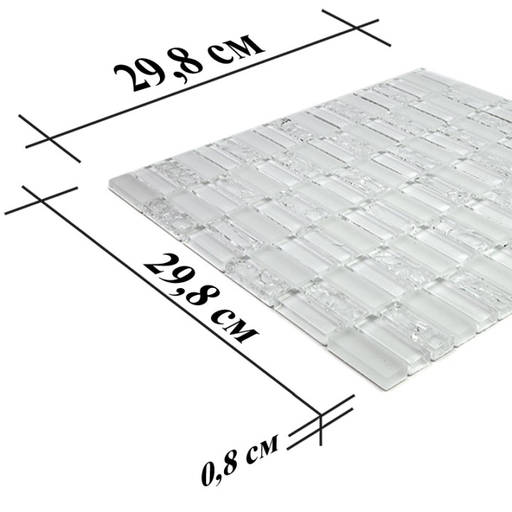 Стеклянная Natural Mosaic Mix spectrum Мозаика Стекло глянцевая SML-104 чип 15x48 — фото 7