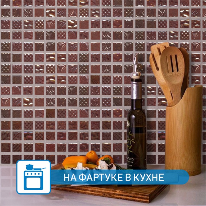 Стеклянная Natural Mosaic Steppa STP-RD001-L 31,5x31,5 — фото 12