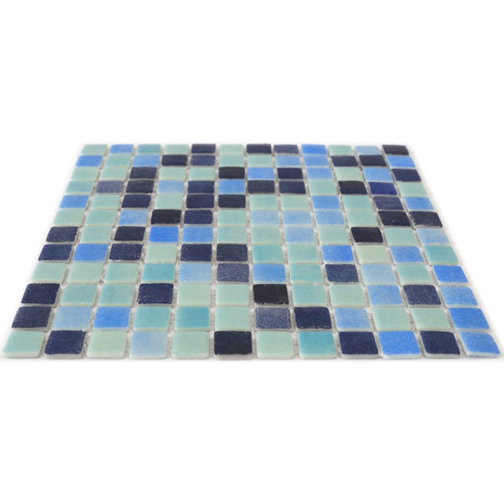 Стеклянная Natural Mosaic Steppa Мозаика из стекла STP-BL022UZ, стекло синий, голубой, поверхность глянцевая 31,5x31,5 — фото 7