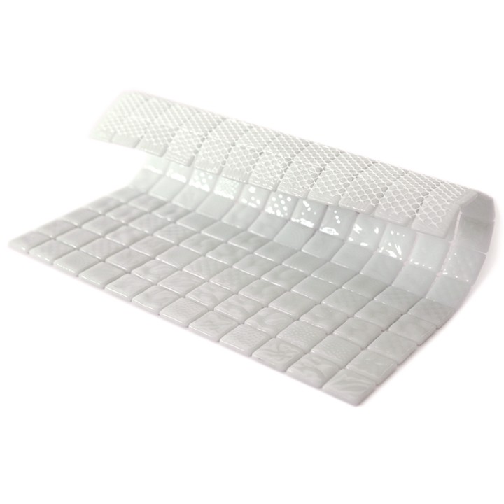 Стеклянная Natural Mosaic Steppa Мозаика из стекла STP-WH002-L, стекло белый, поверхность глянцевая 31,5x31,5 — фото 7