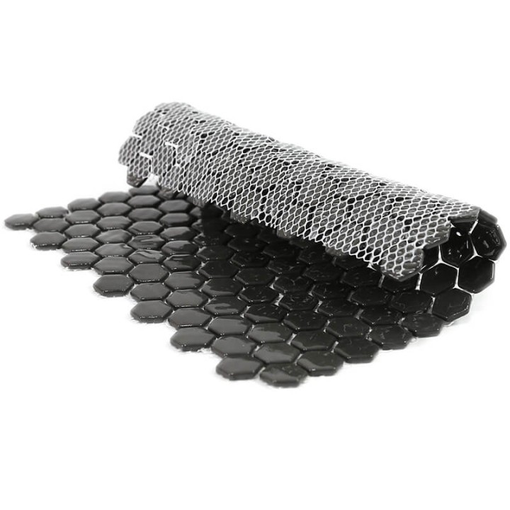 Стеклянная Natural Mosaic Steppa STP-BK001-HEX 30x30 — фото 4