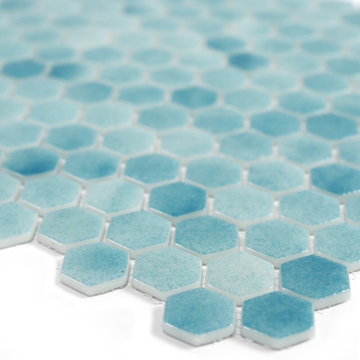 Стеклянная Natural Mosaic Steppa STP-BL017-HEX 30x30 — фото 2