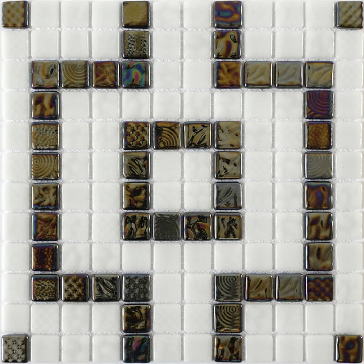 Стеклянная Natural Mosaic Steppa STP-border2 31,5x31,5 — фото 3