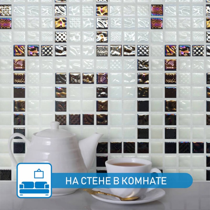 Стеклянная Natural Mosaic Steppa STP-border2 31,5x31,5 — фото 13