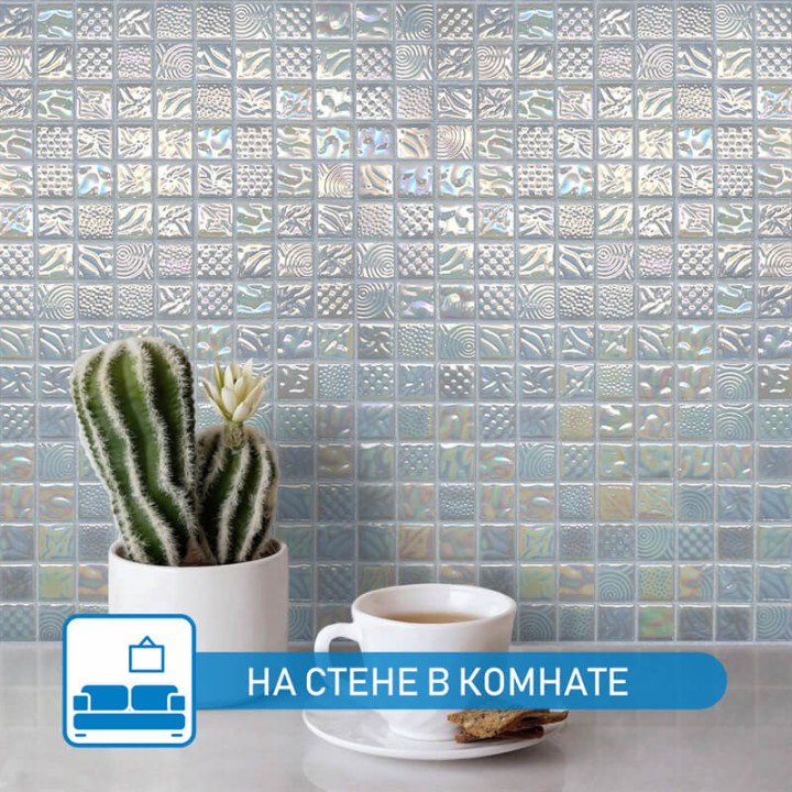 Стеклянная Natural Mosaic Steppa STP-WH005-L 31,5x31,5 — фото 13