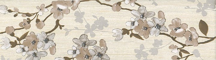 Бордюр Naxos Clio 68348 Listello Fior di Pesco Beige 12,5x45
