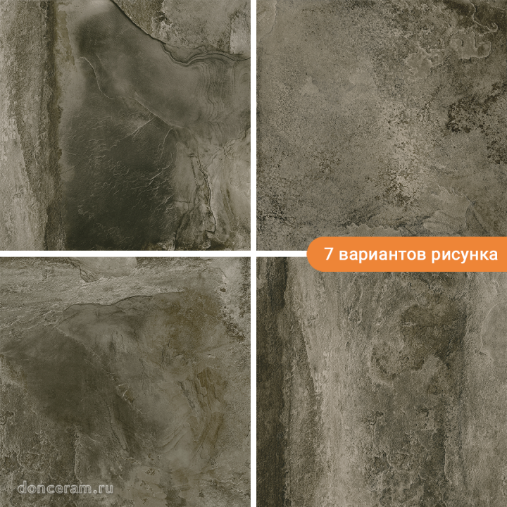 Матовый New Tiles Borneo Negro 60x60 — фото 2