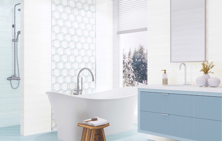 Напольная New Trend GP6MNR13 Minori Dark Blue 41х41 — фото 8