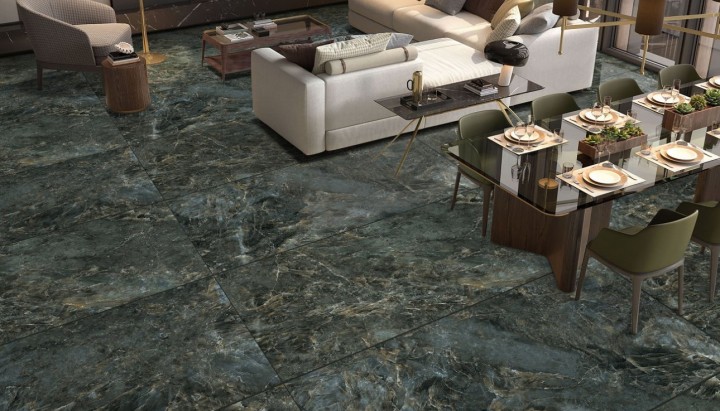 Полированный Ocean Ceramic Керамический гранит 80х160 Керамогранит Almond Green High Glossy 80х160 — фото 4
