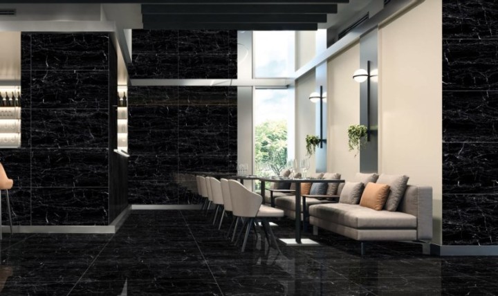 Полированный One Touch ELECTRA BLACK HG 60х120 — фото 4