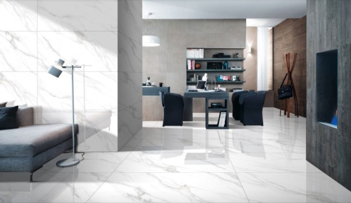 Напольная One Touch SMOKE STATUARIO Glossy 60х120 — фото 5