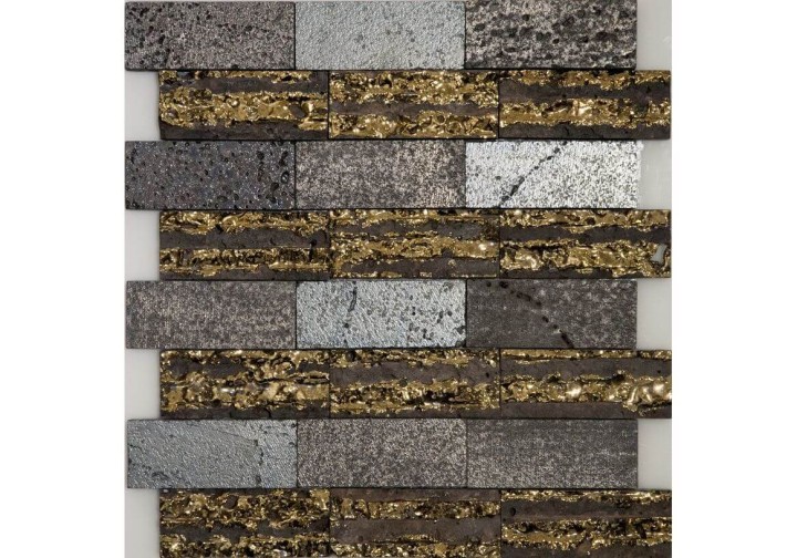 Каменная ORRO Mosaic Мозаика из туфа Lava Stripe 30x30 — фото 2
