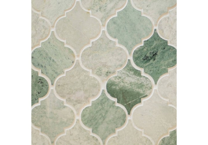 ORRO Mosaic Lux Каменная мозаика ROVENA GREEN 25x33 — фото 2