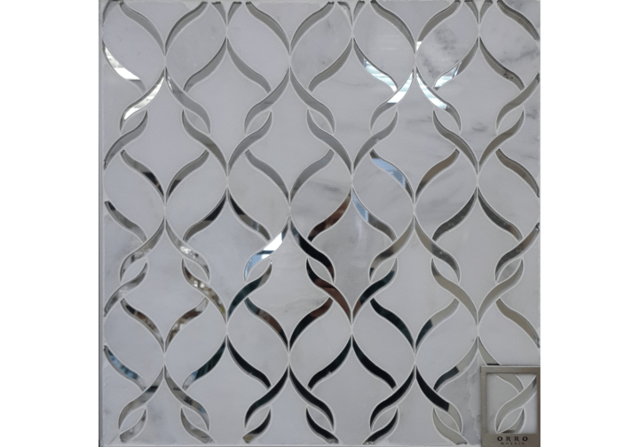 Мраморная ORRO Mosaic Lux Мозаика из камня и стекла MUZA BESTONE 16,8x28,4 — фото 2