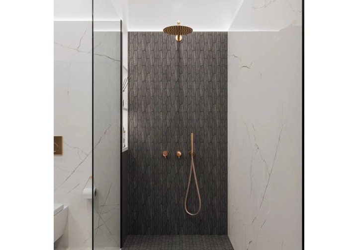 Каменная Stone Мозаика Orro mosaic Мangolia Deluxe 30.21х30.82 графит / серая, чип пятиугольник — фото 2