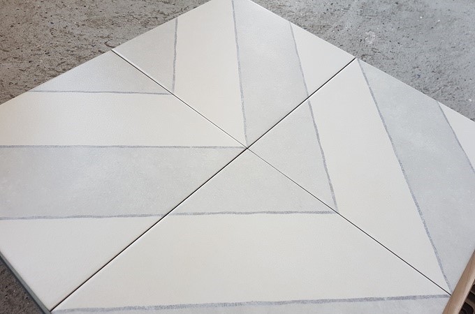 Матовый Pamesa Artstract Diagonals ash 22,3x22,3 — фото 2