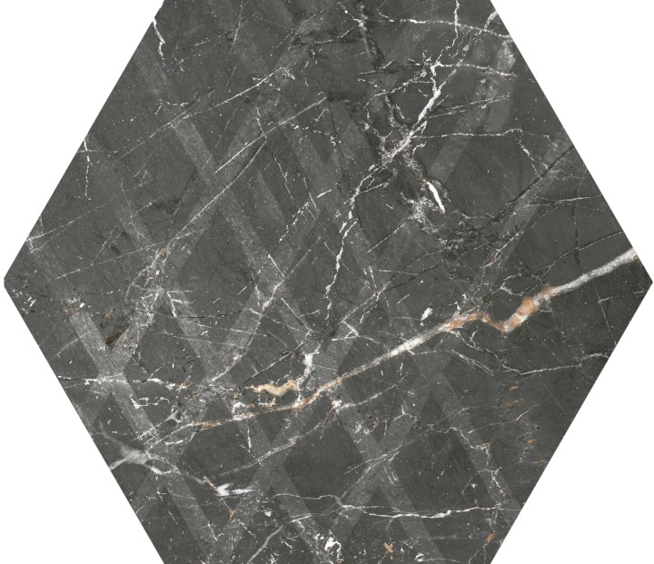 Матовый Керамогранит Paradyz Marvelstone Grey Heksagon Gres Szkl. Mat. 17.1х19.8 — фото 2