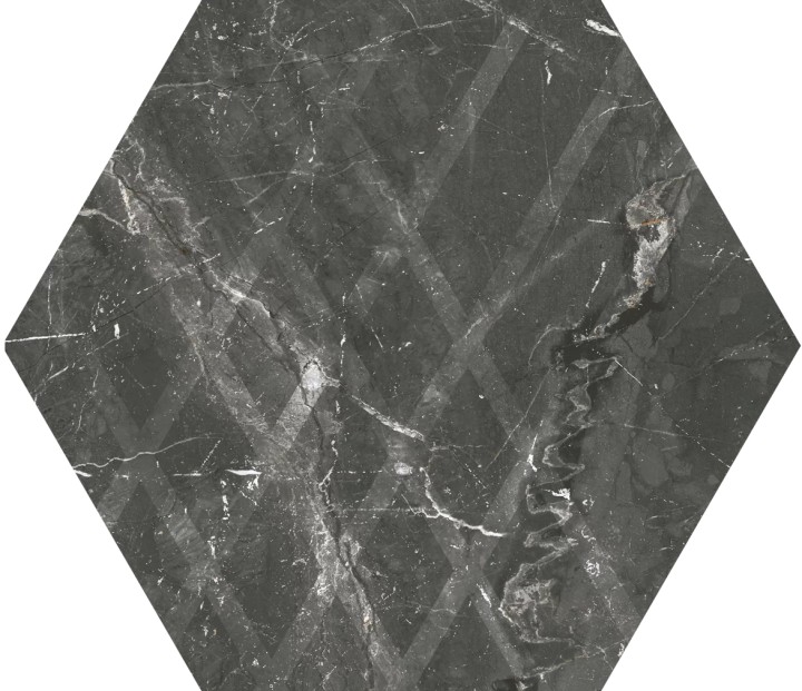 Матовый Керамогранит Paradyz Marvelstone Grey Heksagon Gres Szkl. Mat. 17.1х19.8 — фото 3