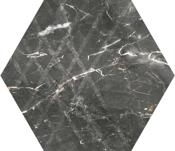 Матовый Керамогранит Paradyz Marvelstone Grey Heksagon Gres Szkl. Mat. 17.1х19.8 — фото 4