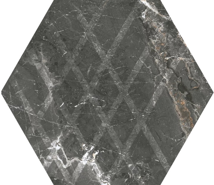 Матовый Керамогранит Paradyz Marvelstone Grey Heksagon Gres Szkl. Mat. 17.1х19.8 — фото 5