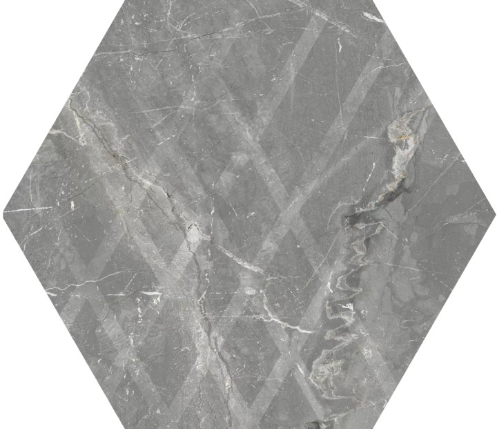 Матовый Керамогранит Paradyz Marvelstone Light Grey Heksagon Gres Szkl. Mat. 17.1х19.8 — фото 3