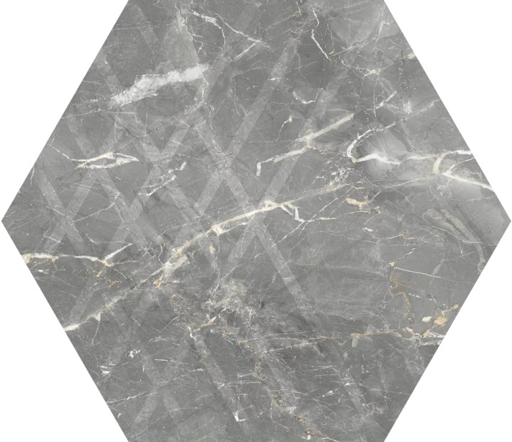 Матовый Керамогранит Paradyz Marvelstone Light Grey Heksagon Gres Szkl. Mat. 17.1х19.8 — фото 4
