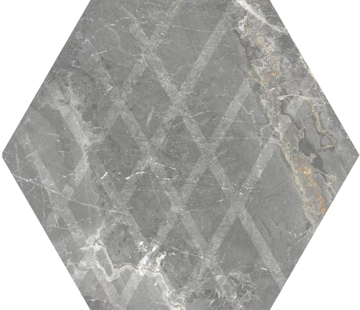 Матовый Керамогранит Paradyz Marvelstone Light Grey Heksagon Gres Szkl. Mat. 17.1х19.8 — фото 5