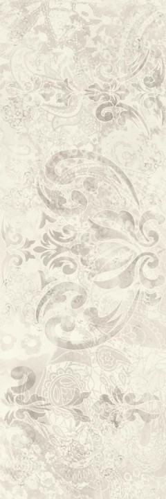 Настенная Плитка Paradyz Silence Silver Sciana Carpet Dekor Rekt. Polysk 25х75 — фото 2