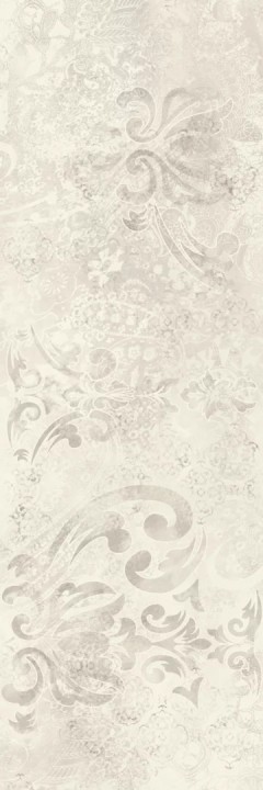 Настенная Плитка Paradyz Silence Silver Sciana Carpet Dekor Rekt. Polysk 25х75 — фото 3