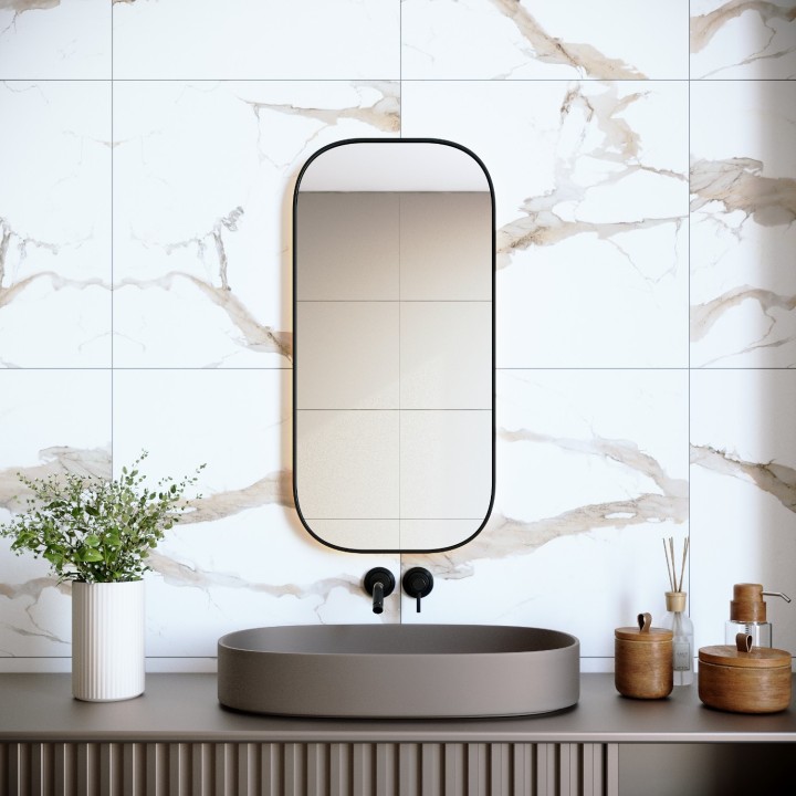 Матовый Pieza Ceramica Керамогранит CA006060N Calacatta Brown 60х60 — фото 2