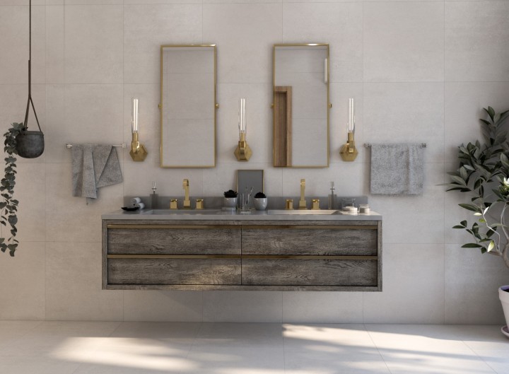 Матовый Pieza Ceramica Керамогранит CN006060N Concrete Light Grey 60х60 — фото 2