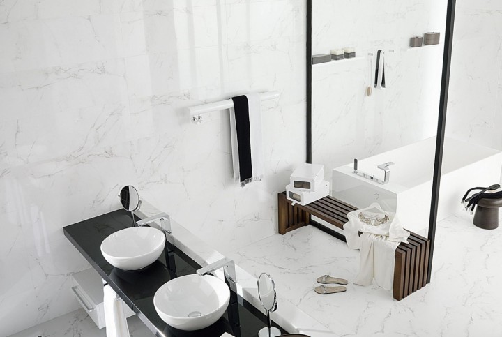 Керамическая Porcelanosa  Marmol Carrara Декор  P19814231 Mosaico Carrara Blanco 33,3х100 — фото 3