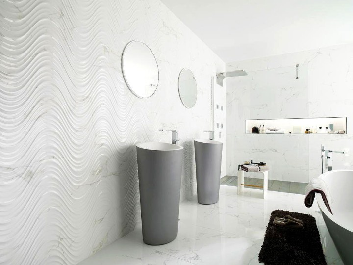 Полированный Porcelanosa  Marmol Carrara Керамогранит V1440163 Bianco Carrara 33,3х100 — фото 2
