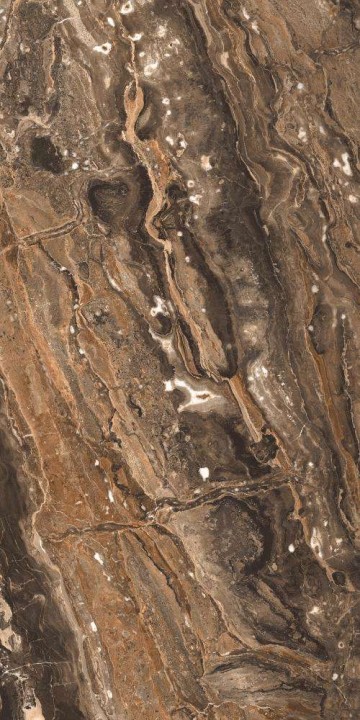 Полированный PrimaVera Tile Керамогранит Керамогранит 120x60 High Glossy Richter Brown High Glossy — фото 2