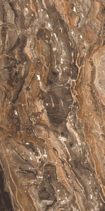 Полированный PrimaVera Tile Керамогранит Керамогранит 120x60 High Glossy Richter Brown High Glossy — фото 3