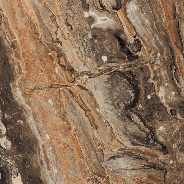 Полированный PrimaVera Tile Керамогранит Керамогранит 60x60 High glossy Richter brown High glossy — фото 4