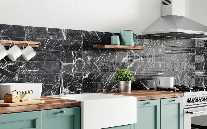 Настенная Realonda Dark Marble Strip 21х63 — фото 2
