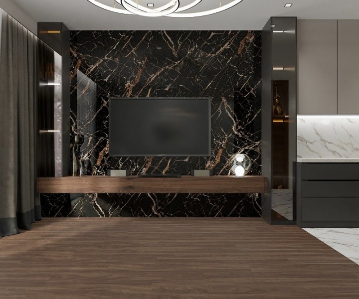 Полированный Керамогранит Royce Tile Prestige Gold High glossy R_HG2000 60х120 см — фото 6