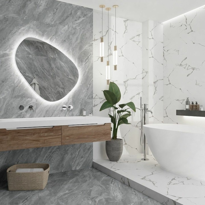 Матовый Керамогранит Royce Tile Evon Statuario Matt R_NR2003 60х120 см — фото 5