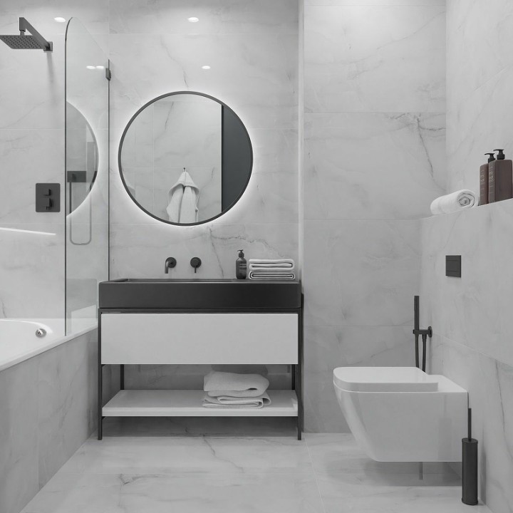 Матовый Керамогранит Royce Tile Onyx Grey Matt R_NR2005 60х120 см — фото 6