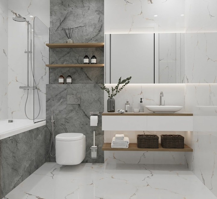 Матовый Керамогранит Royce Tile Stone Echo Matt R_NR2010 60х120 см — фото 6