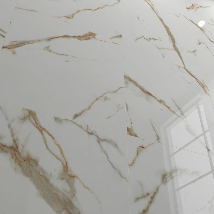 Полированный Керамогранит Royce Tile Calacatta Gold Polished R_PR1003 60х60 см — фото 5