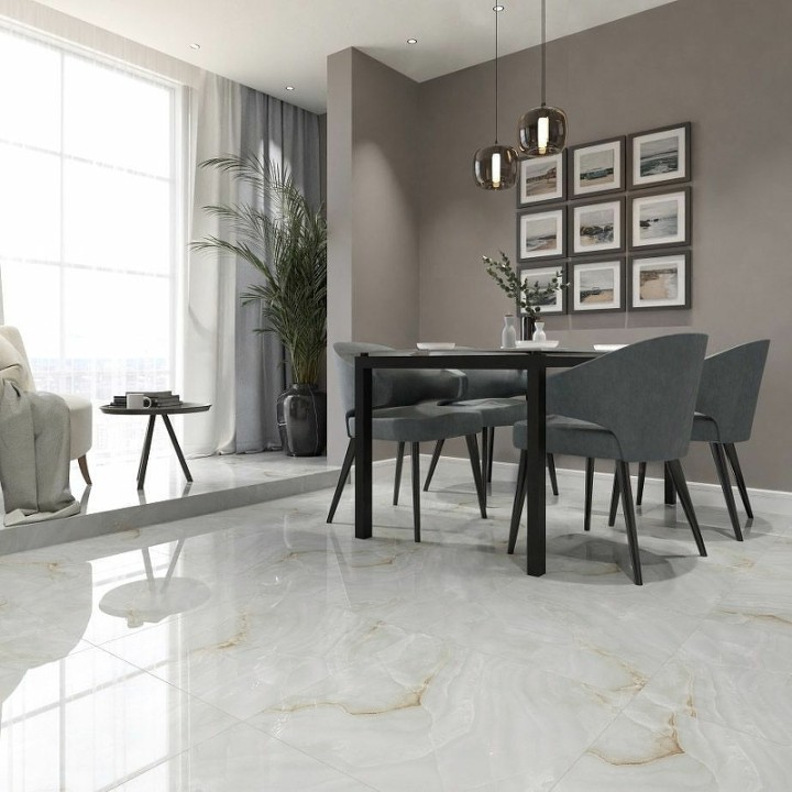 Полированный Керамогранит Royce Tile Onyx Ivory Polished R_PR1006 60х60 см — фото 6