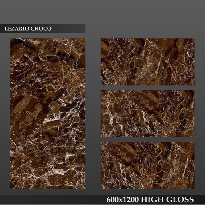 Полированный Siena Granito Lezario Choco High Glossy 60x120 — фото 2