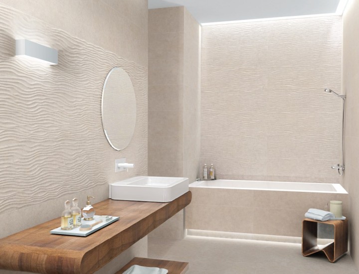Настенная Sina Tile Larika Cream Вставка Larika Crem Rustic 30х100 — фото 2