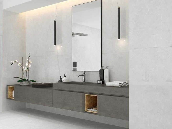 Полированный Sina Tile 2708 Miracel White Polished 90х90 — фото 2