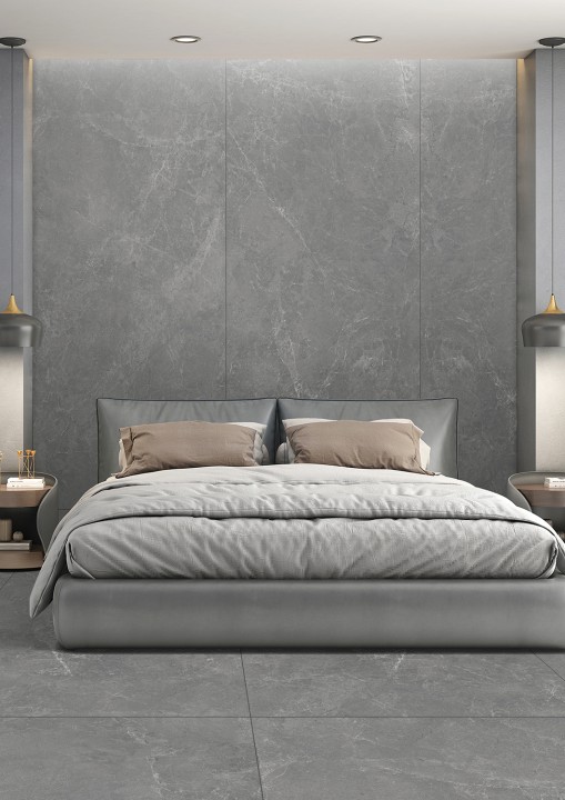 StaroSlabs Керамический слэб С0005685 Dolmen Gris Sahara Matt 120х280 серый матовый под бетон — фото 4