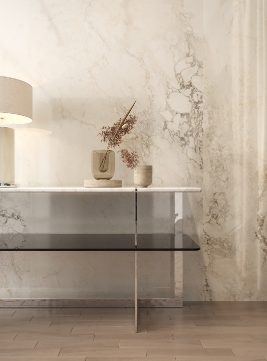 StaroSlabs Керамический слэб С0005678 Brecha Crema Elegance Polished 120х280 кремовый полированный под камень — фото 3