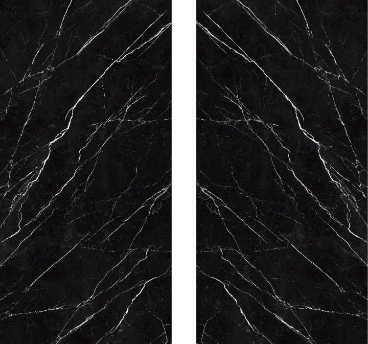 Полированный StaroSlabs Керамогранит Black Marquina Polished 1600х3200х12 — фото 2