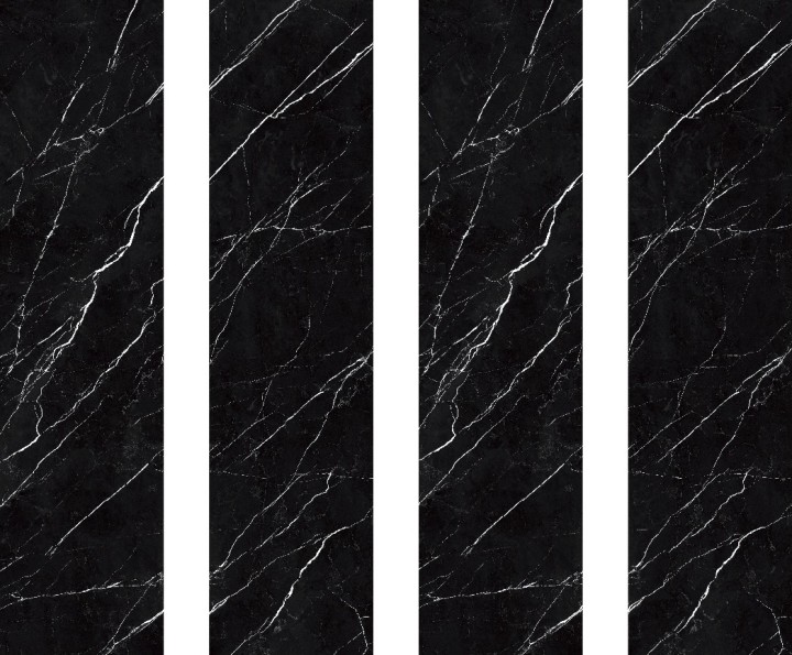 Полированный StaroSlabs Керамогранит Black Marquina Polished 800х3200х12 — фото 2